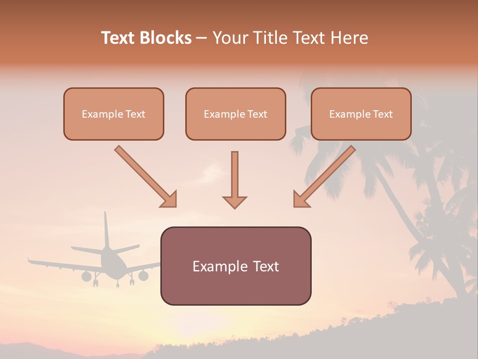 Tropical Descending Silhouette PowerPoint Template