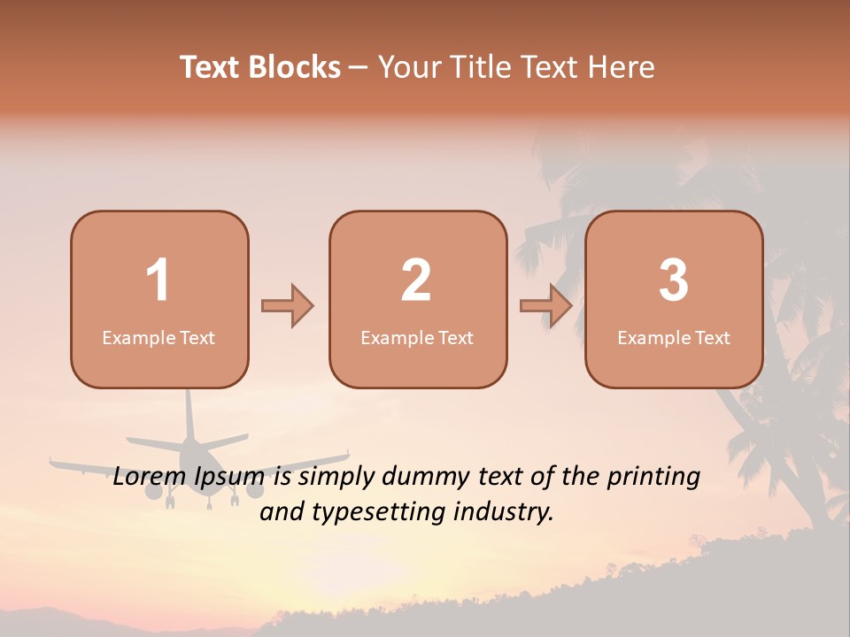 Tropical Descending Silhouette PowerPoint Template
