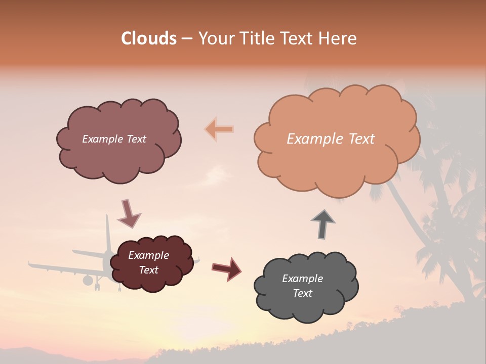 Tropical Descending Silhouette PowerPoint Template