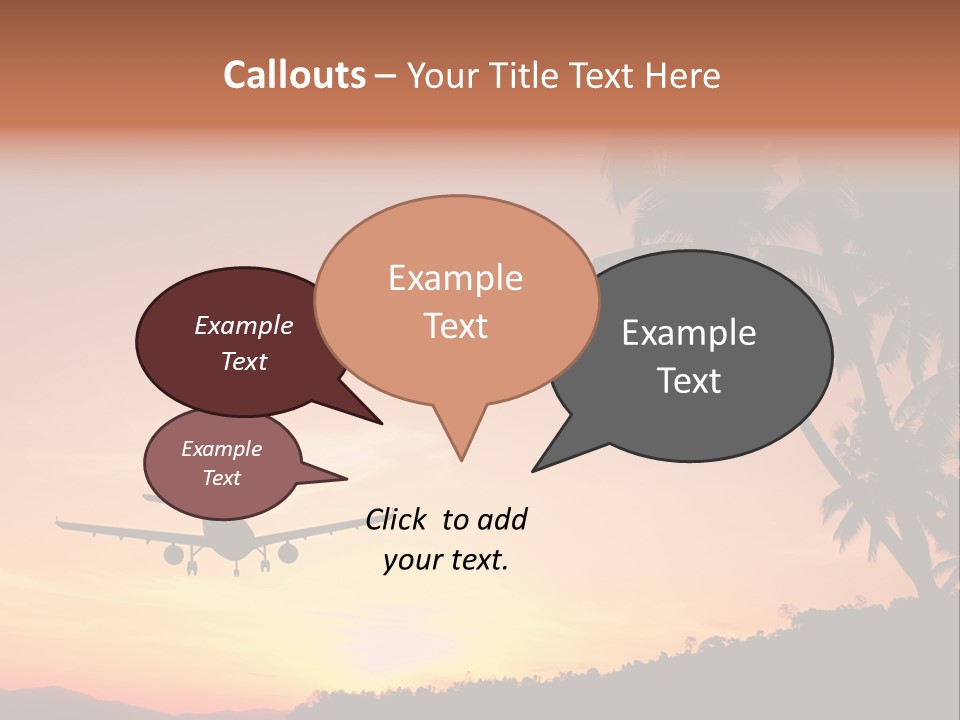 Tropical Descending Silhouette PowerPoint Template