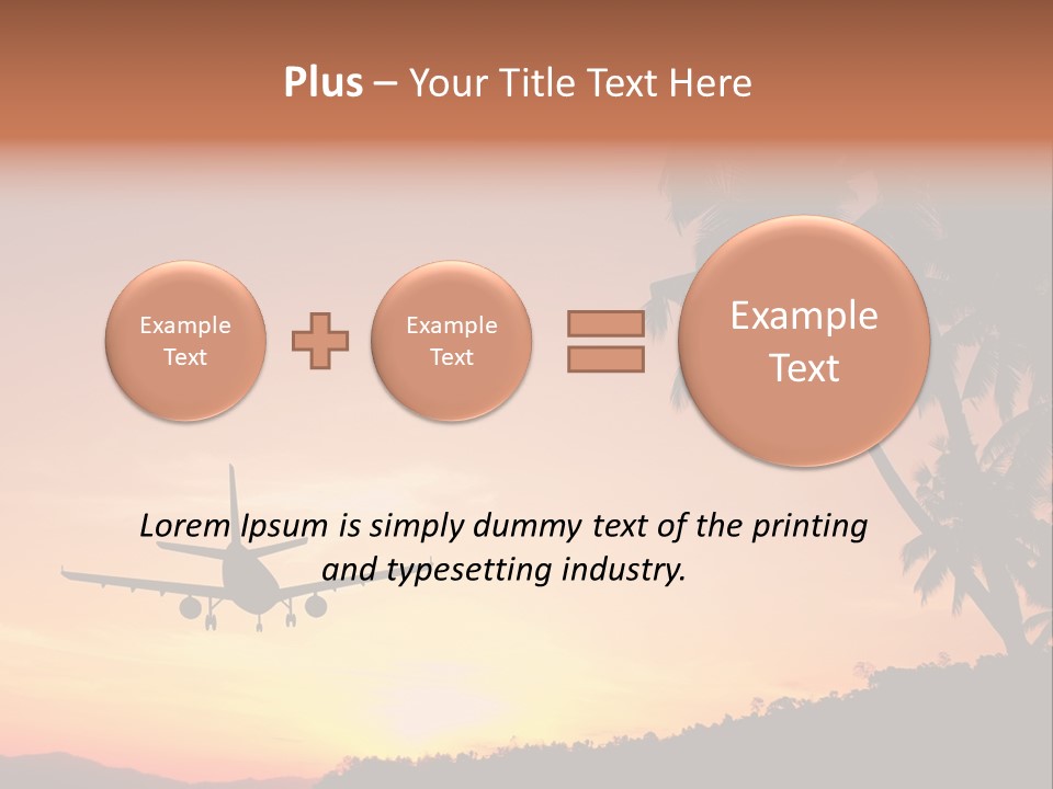 Tropical Descending Silhouette PowerPoint Template