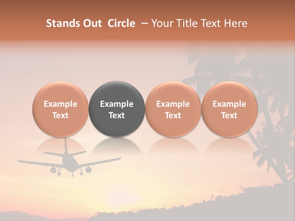 Tropical Descending Silhouette PowerPoint Template