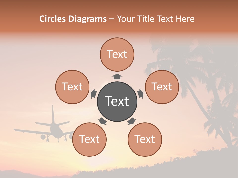 Tropical Descending Silhouette PowerPoint Template