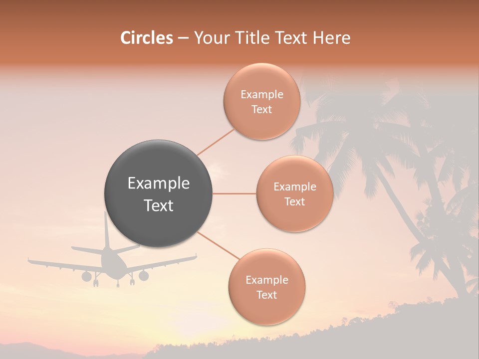 Tropical Descending Silhouette PowerPoint Template