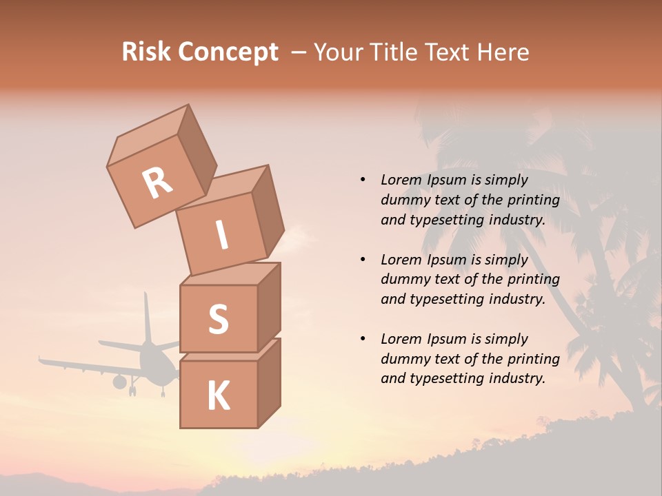 Tropical Descending Silhouette PowerPoint Template