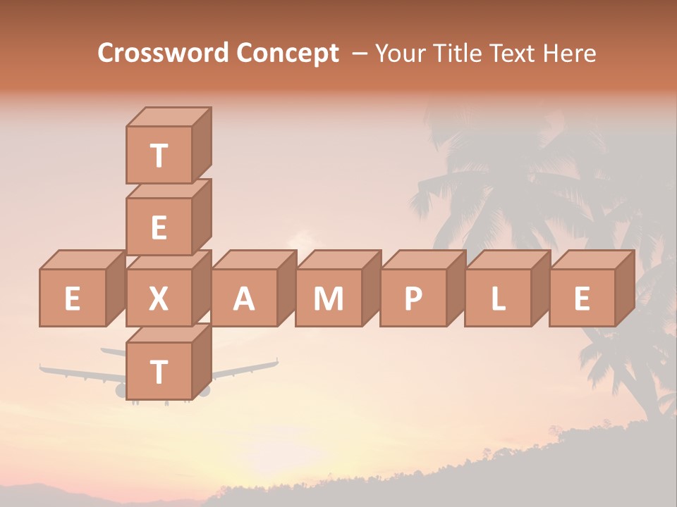 Tropical Descending Silhouette PowerPoint Template