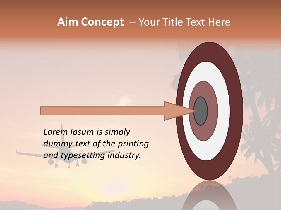 Tropical Descending Silhouette PowerPoint Template