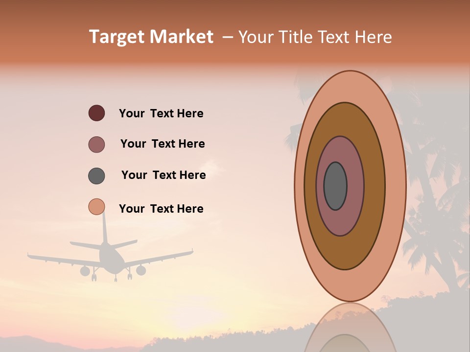 Tropical Descending Silhouette PowerPoint Template