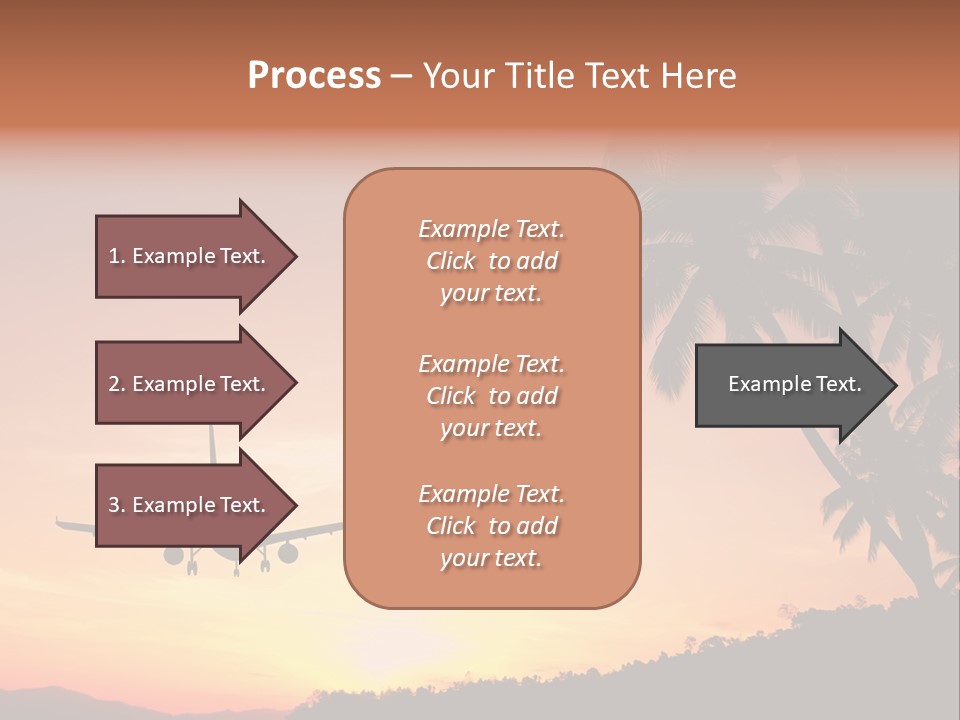 Tropical Descending Silhouette PowerPoint Template