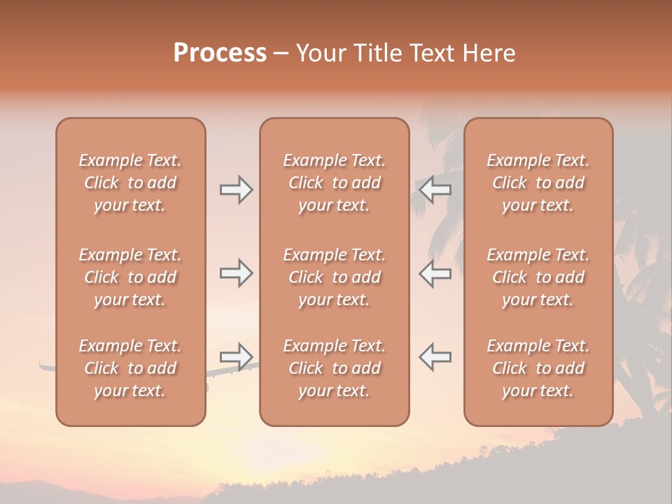 Tropical Descending Silhouette PowerPoint Template