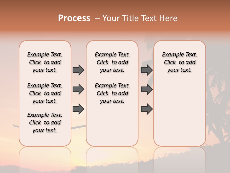 Tropical Descending Silhouette PowerPoint Template