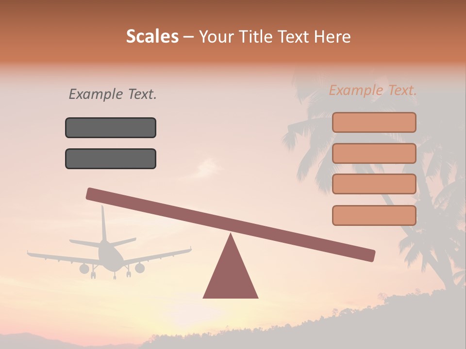 Tropical Descending Silhouette PowerPoint Template