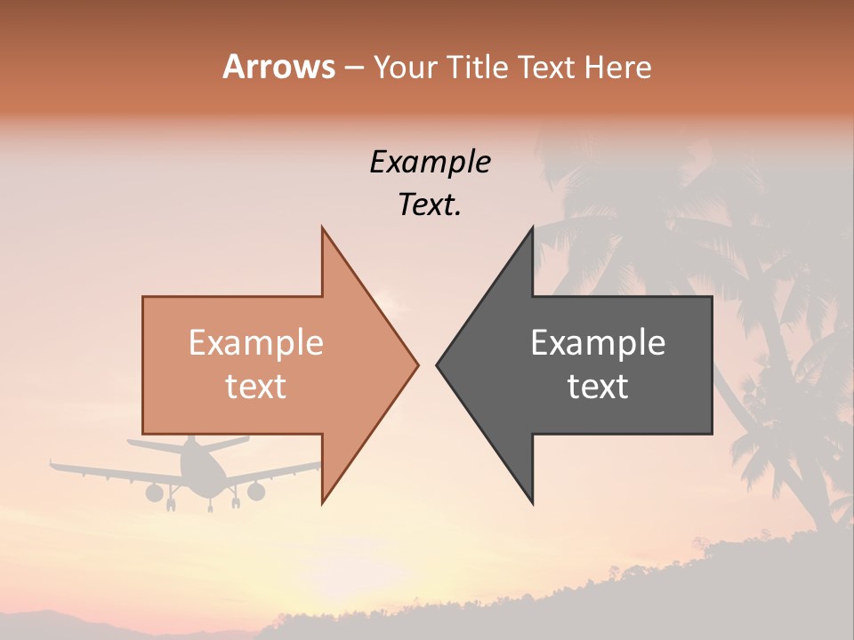 Tropical Descending Silhouette PowerPoint Template