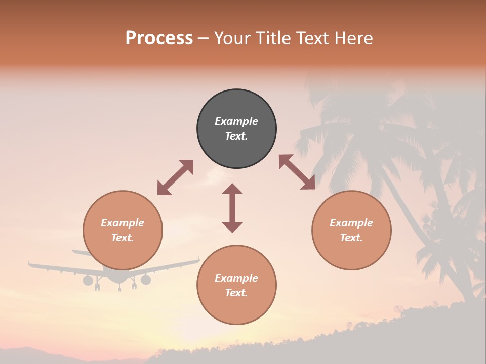 Tropical Descending Silhouette PowerPoint Template