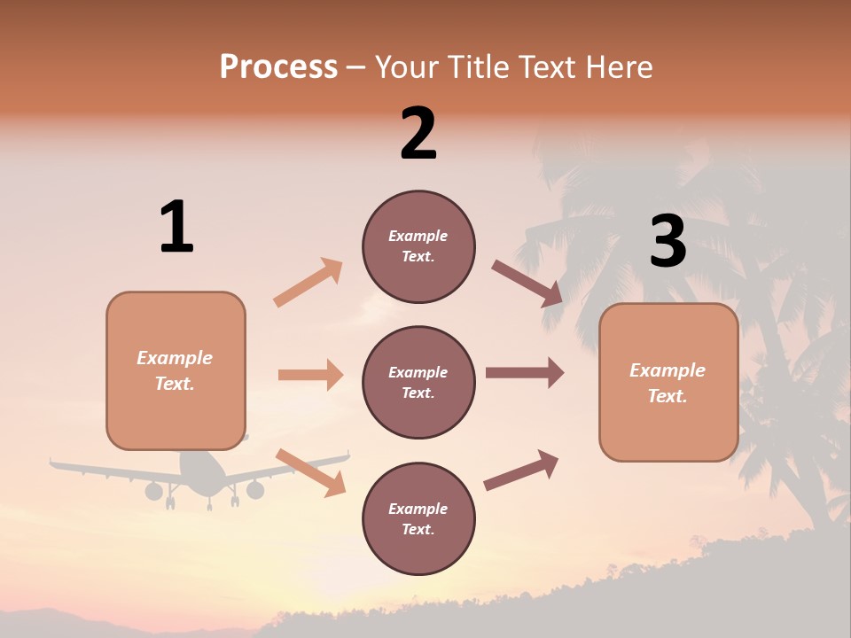 Tropical Descending Silhouette PowerPoint Template