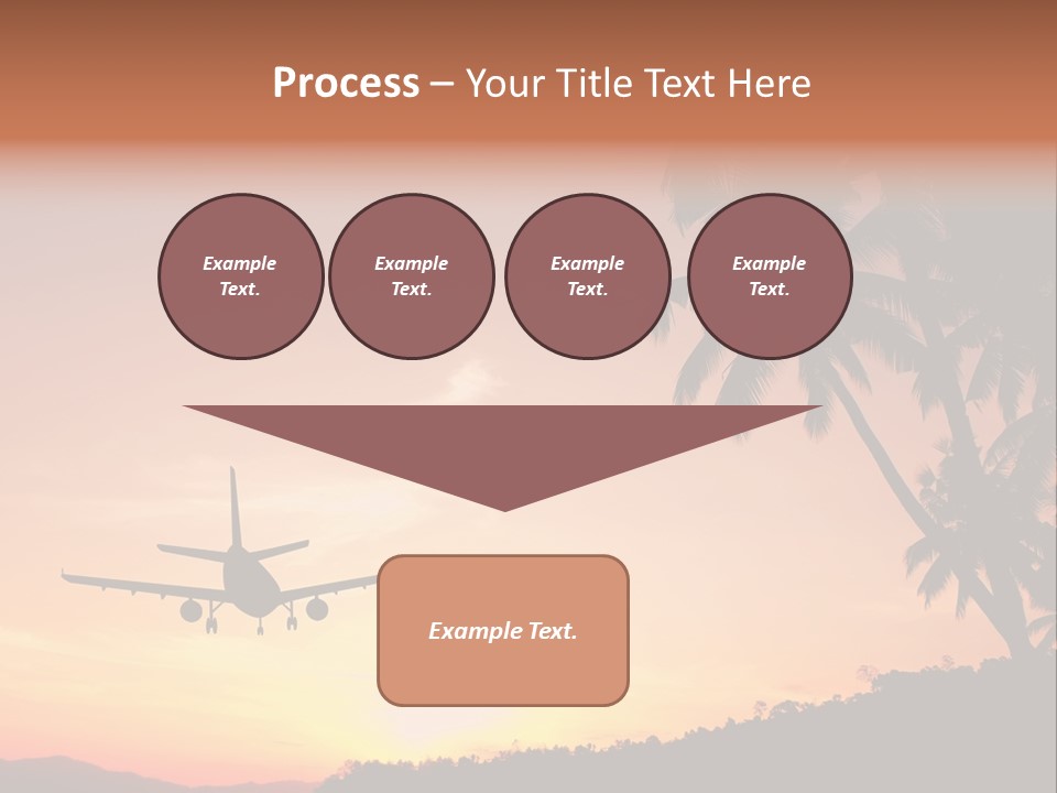 Tropical Descending Silhouette PowerPoint Template