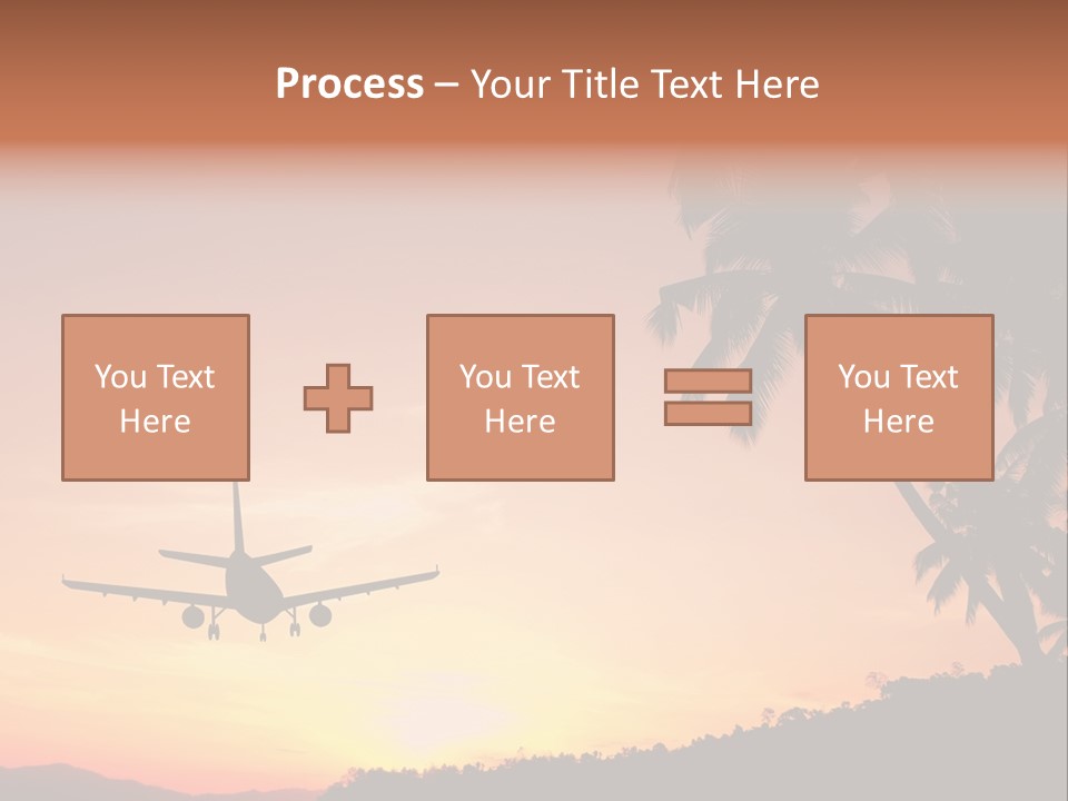 Tropical Descending Silhouette PowerPoint Template