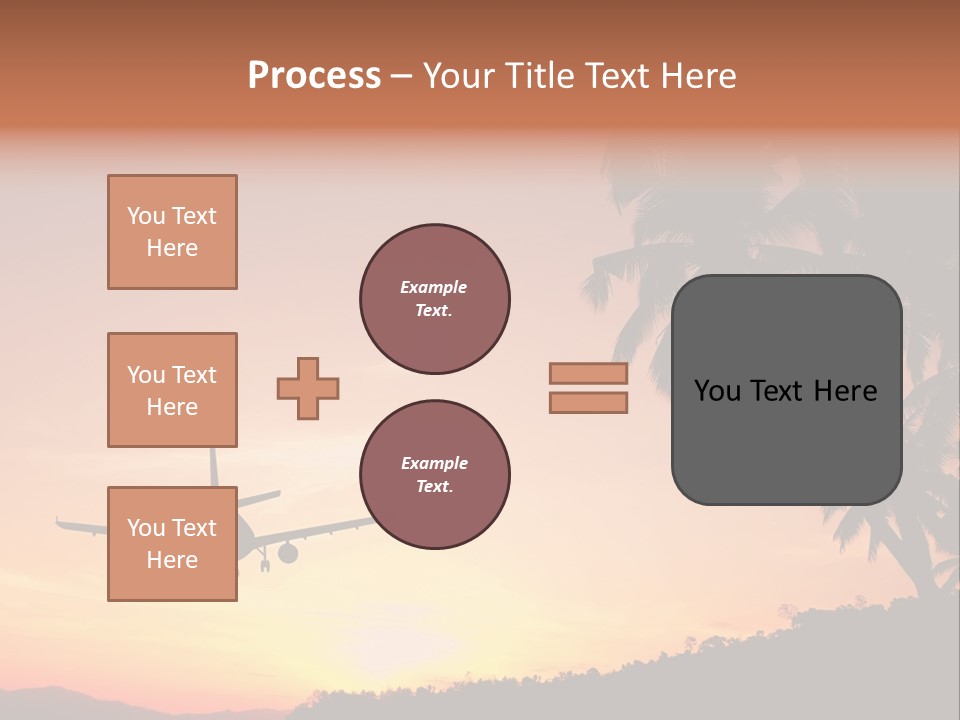 Tropical Descending Silhouette PowerPoint Template