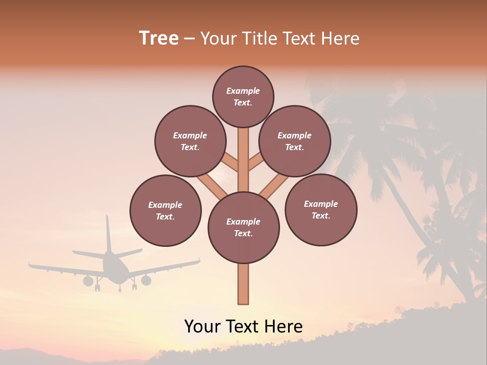 Tropical Descending Silhouette PowerPoint Template