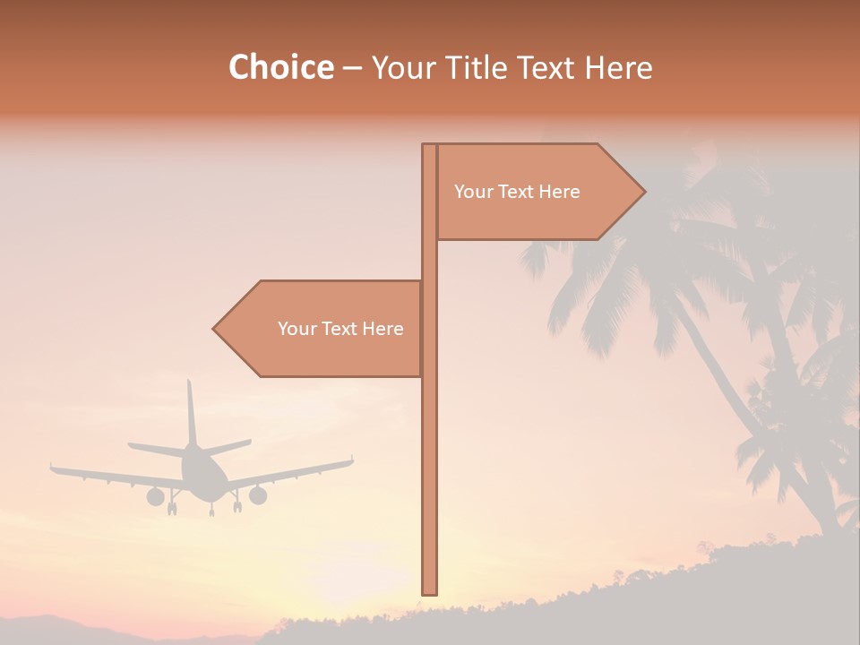 Tropical Descending Silhouette PowerPoint Template