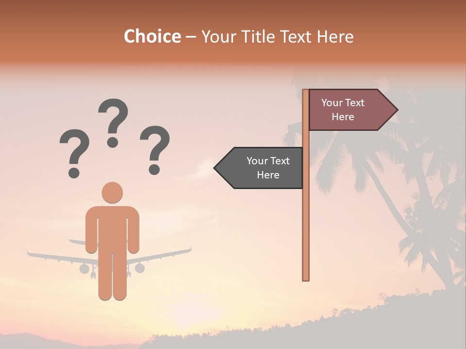 Tropical Descending Silhouette PowerPoint Template