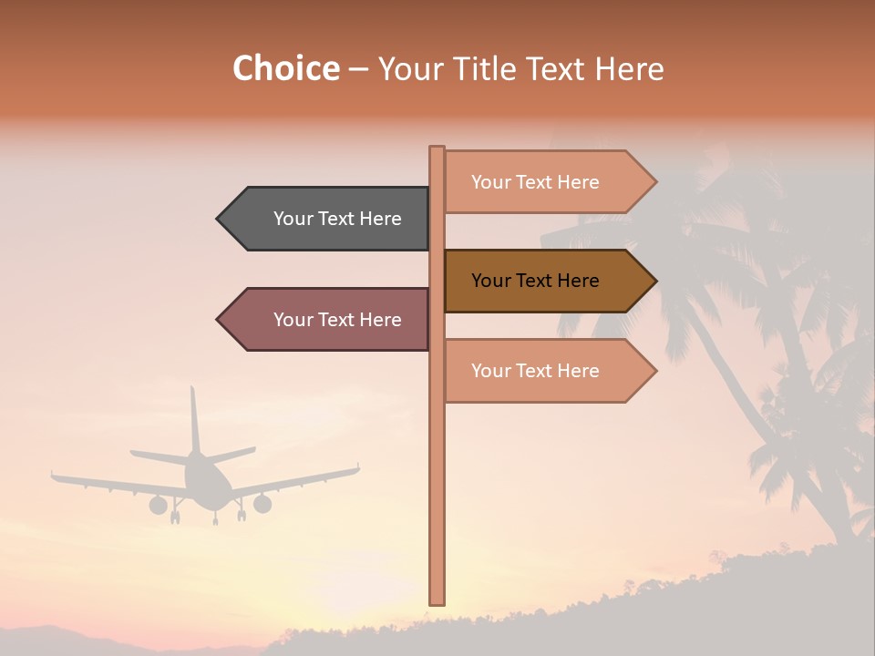 Tropical Descending Silhouette PowerPoint Template