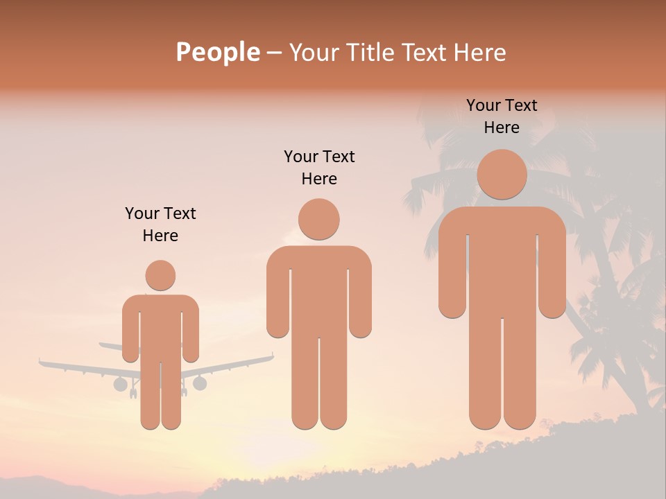 Tropical Descending Silhouette PowerPoint Template