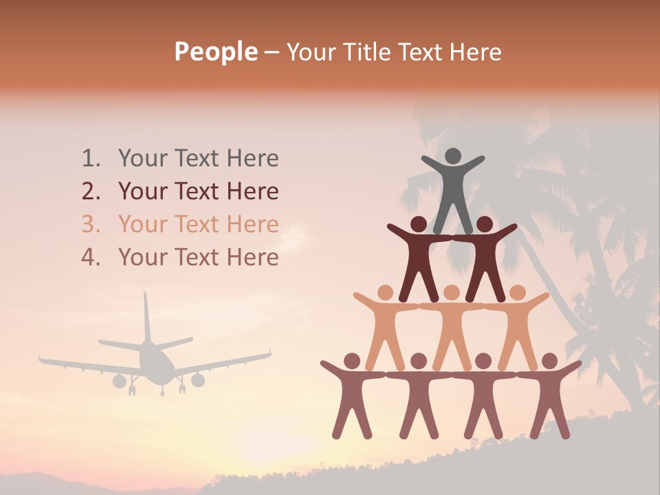 Tropical Descending Silhouette PowerPoint Template