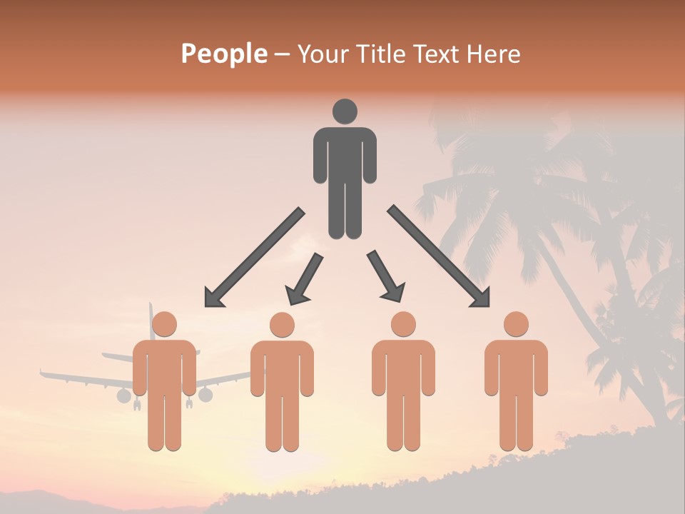 Tropical Descending Silhouette PowerPoint Template