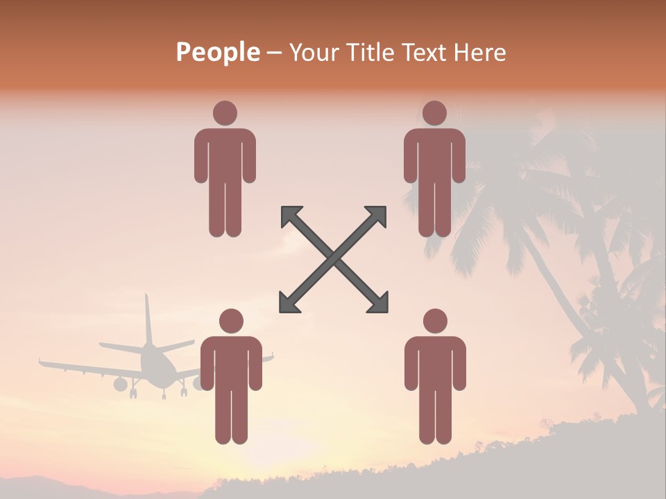 Tropical Descending Silhouette PowerPoint Template