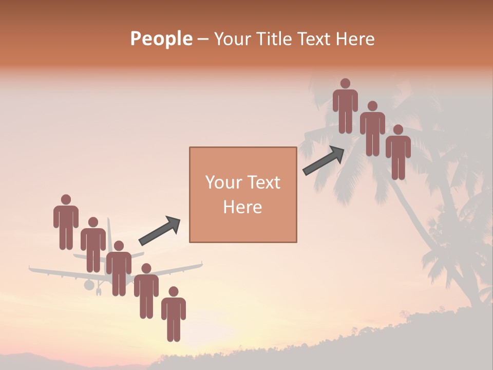 Tropical Descending Silhouette PowerPoint Template