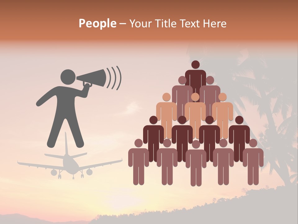 Tropical Descending Silhouette PowerPoint Template