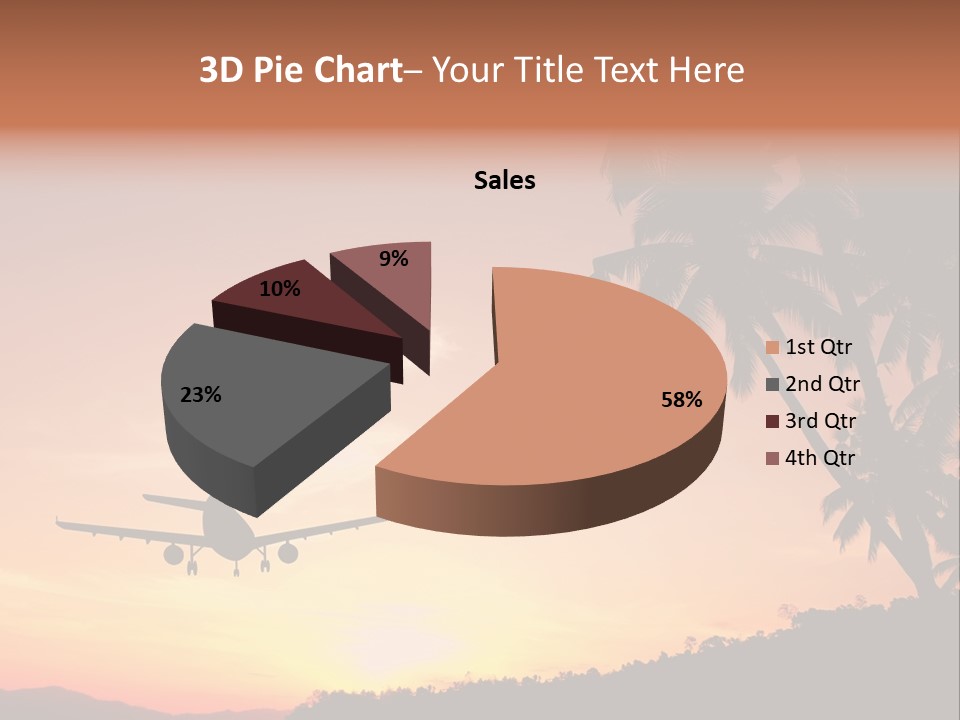 Tropical Descending Silhouette PowerPoint Template