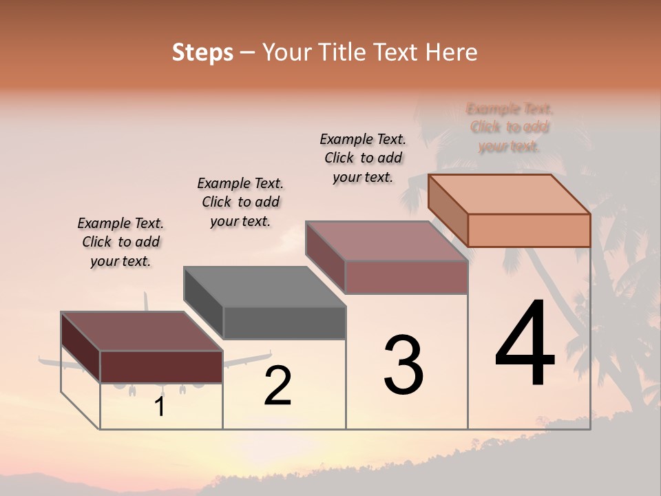 Tropical Descending Silhouette PowerPoint Template