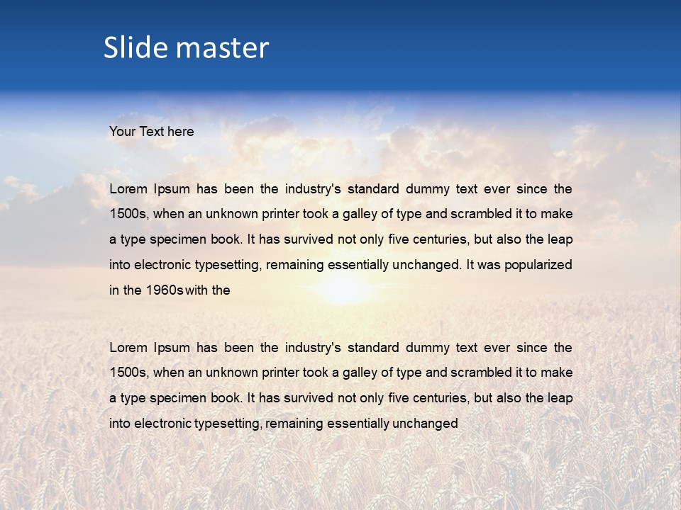 Reap Happiness Living PowerPoint Template