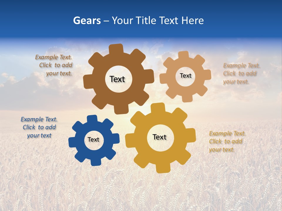 Reap Happiness Living PowerPoint Template