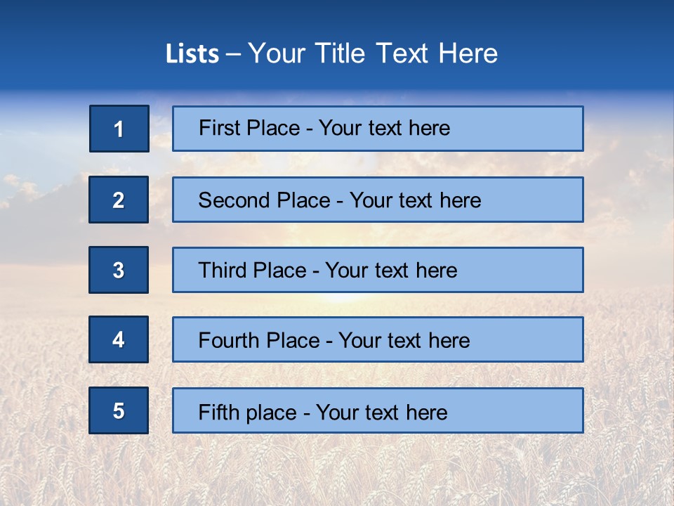 Reap Happiness Living PowerPoint Template