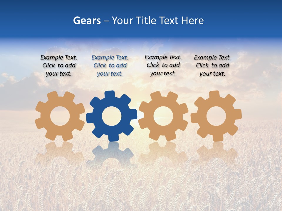 Reap Happiness Living PowerPoint Template