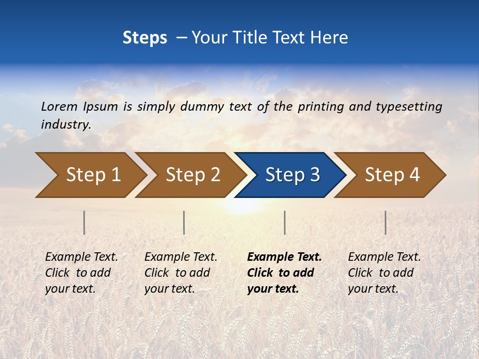Reap Happiness Living PowerPoint Template