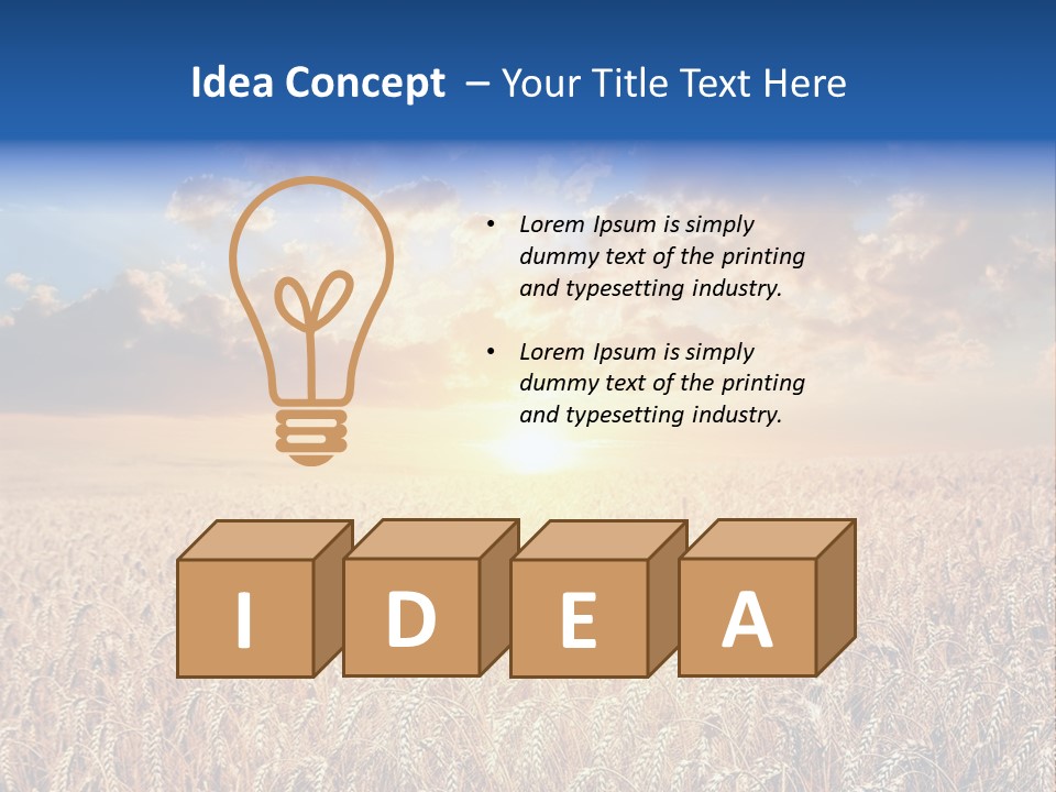 Reap Happiness Living PowerPoint Template