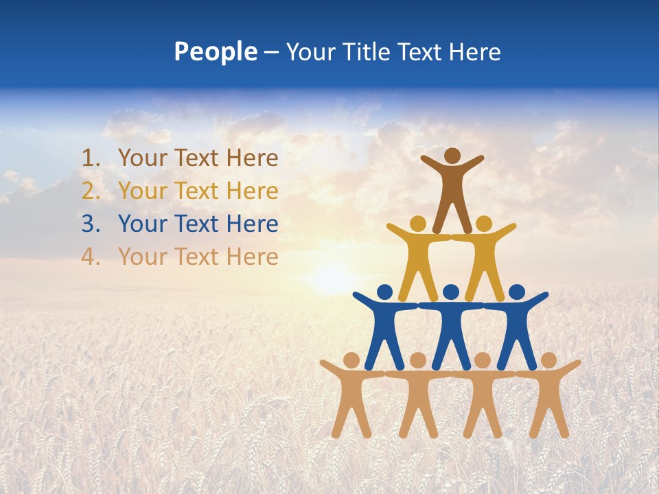 Reap Happiness Living PowerPoint Template