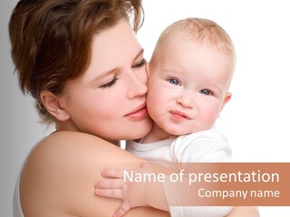 Mother Little Face PowerPoint Template