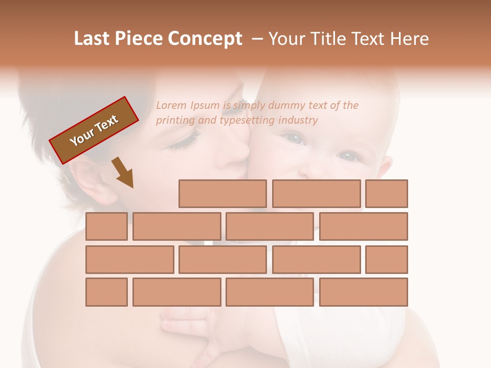 Mother Little Face PowerPoint Template