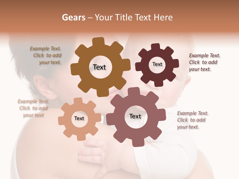 Mother Little Face PowerPoint Template