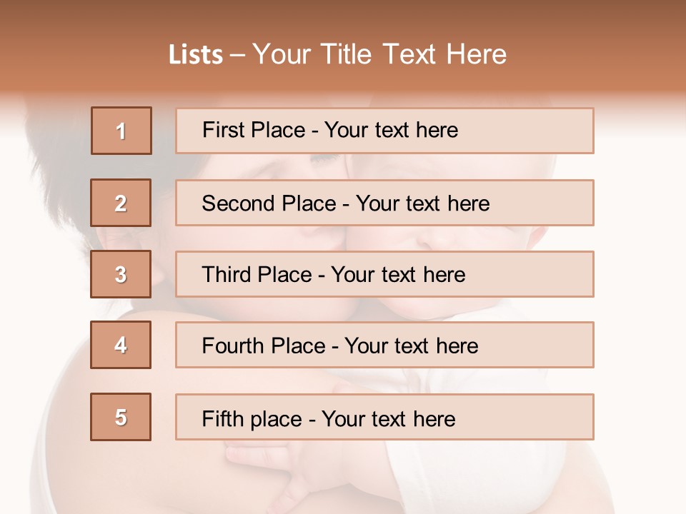 Mother Little Face PowerPoint Template
