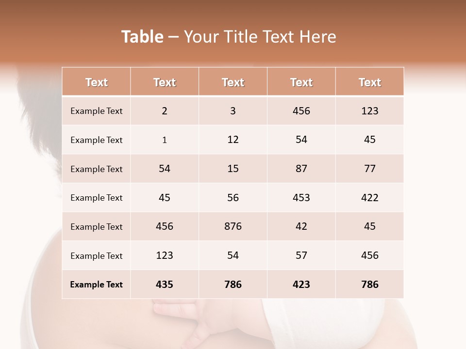 Mother Little Face PowerPoint Template