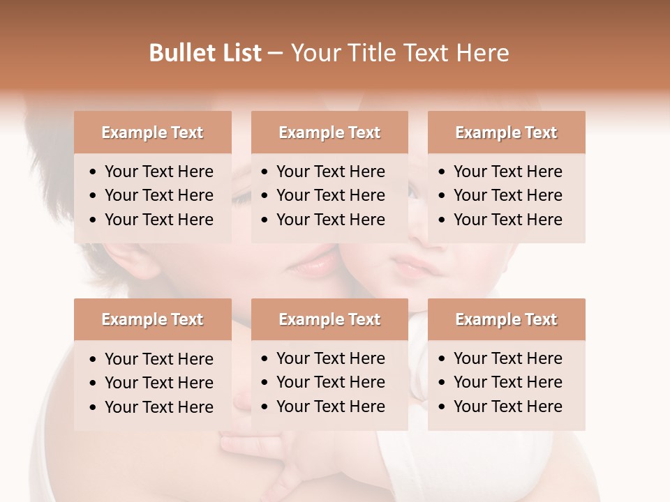 Mother Little Face PowerPoint Template