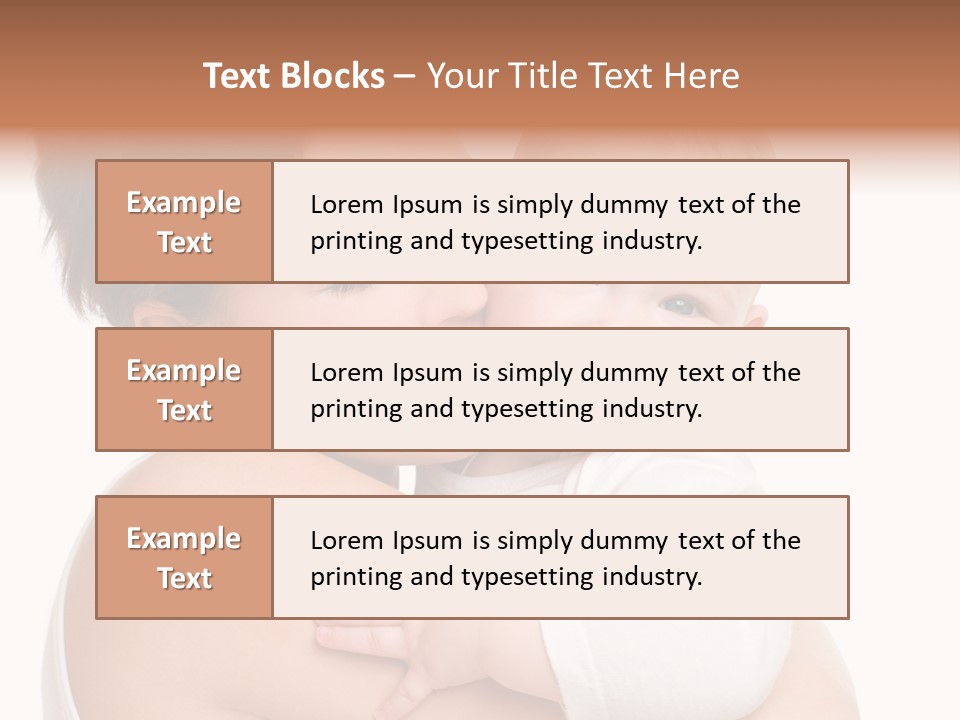 Mother Little Face PowerPoint Template