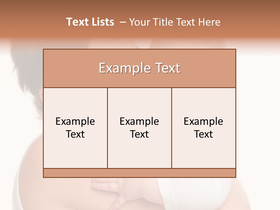 Mother Little Face PowerPoint Template