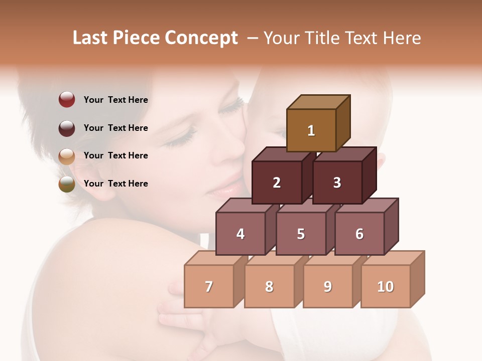 Mother Little Face PowerPoint Template